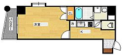 フォルム幟町 1Kの間取図画像