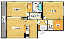 エミネンス 2LDKの間取図画像