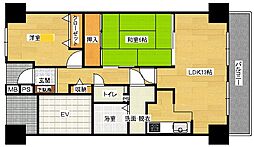 サーパス沼田 2LDKの間取図画像