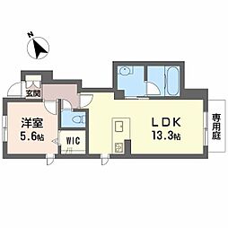 メゾン・ド・ボヌール 1LDKの間取図画像