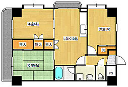 エイトバレー鈴が台 3LDKの間取図画像