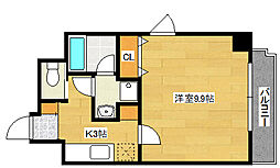 Sunflower 1Kの間取図画像