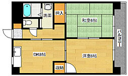 スタープラザ舟入 2DKの間取図画像