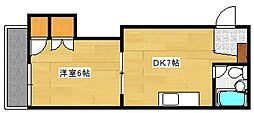 田村ビル 1DKの間取図画像