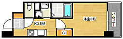 KORESIDENCE銀山町 1Kの間取図画像