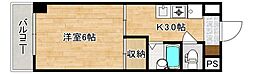 エル・プエンテ 1Kの間取図画像