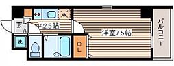 EFT広瀬北町 1Kの間取図画像