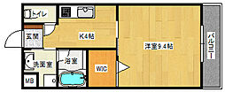 CruyffCaurt 1Kの間取図画像