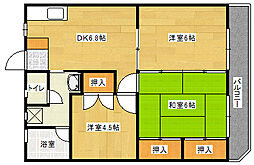 M.Rビル 3DKの間取図画像