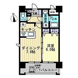J・grace十日市 1LDKの間取図画像