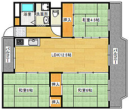 フォレスト 1階2LDKの間取り