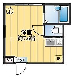 KEYAKI RESIDENCE ワンルームの間取図画像