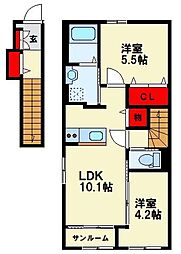 仮）八幡西区東鳴水四丁目新築アパート 2階