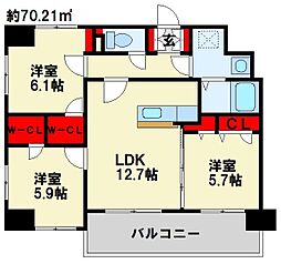 間取図画像 3LDK