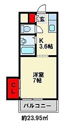 シャトレ紅梅 2階/-