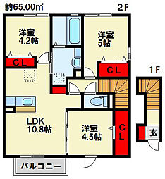 JR鹿児島本線 陣原駅 3.2km 2階/-
