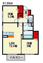 JR筑豊本線 本城駅 徒歩18分 1階/-