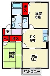 フロッシュ・アインズ(1) 3DKの間取図画像