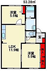 物件の間取り
