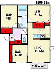 物件の間取り
