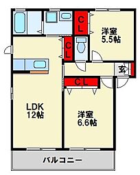 レイクサイドイン大谷 B棟 2階