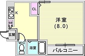 リーベン美幸  ｜ 兵庫県神戸市灘区城内通5丁目（賃貸マンション1R・3階・24.00㎡） その2