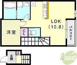 セレーノ津門綾羽  ｜ 兵庫県西宮市津門綾羽町5-23（賃貸アパート1LDK・2階・34.32㎡） その2