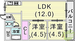 ヴィラ本山 1階