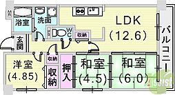 グリーングラス魚崎 3LDKの間取図画像