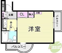 ラ・フェ・ブランシュ岡本 2階