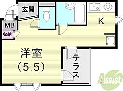 SES本山ハイツ 1階/-