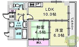 田中ハウス 2LDKの間取図画像