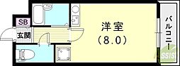 セント中御影 ワンルームの間取図画像