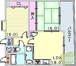 ヴィラヌーブ本山 2階