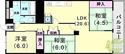 芦屋パレスハイツ南館 6階