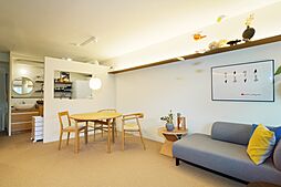 東急ドエル平岸台ビレジ壱号棟 1LDKのリビング/ダイニング