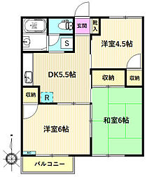 シャトー・杉久保 3DKの間取図画像
