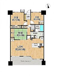 リーデンススクエア一宮 3LDKの間取図画像