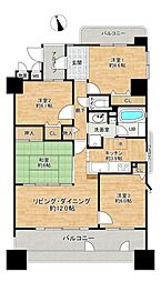 モアグレース若竹3 4LDKの間取図画像