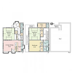 JR南武線 矢向駅 徒歩15分 3LDKの間取り
