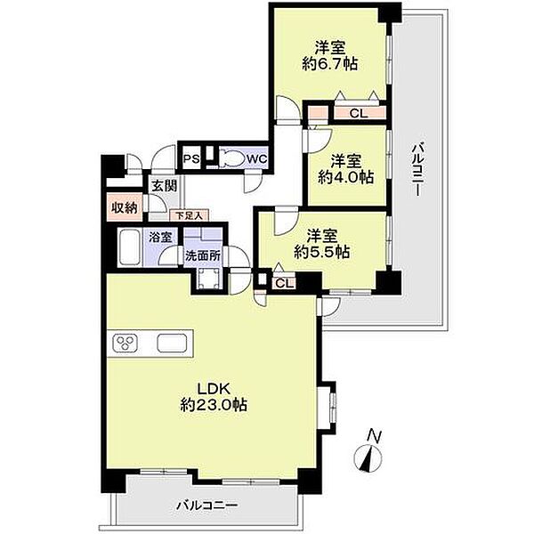 間取りを拡大表示