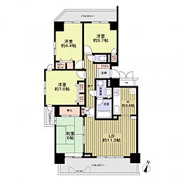 グランドメゾン刈谷 4LDKの間取り