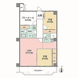 間取図画像 2SLDK