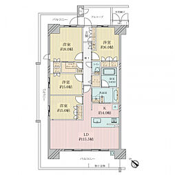 プレイズ堺光明池 4LDKの間取図画像