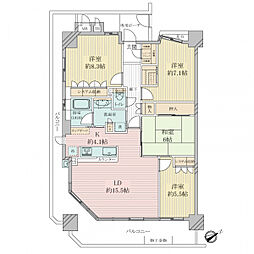 ウィズグラン泉ヶ丘 4LDKの間取図画像