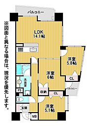 間取図画像 3LDK