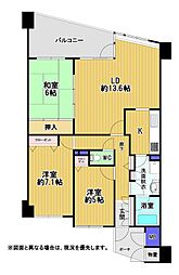 ヴェルデコート青山3番館 3LDKの間取図画像