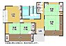 間取り：広々とした和室が4部屋ある間取り。縁側も2箇所あり、ゆったりとした時間を過ごせます。