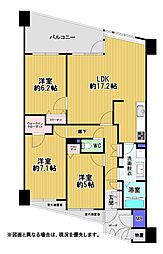 ヴェルデコート青山3番館 3LDKの間取図画像