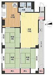 明和コーポ 4LDKの間取図画像